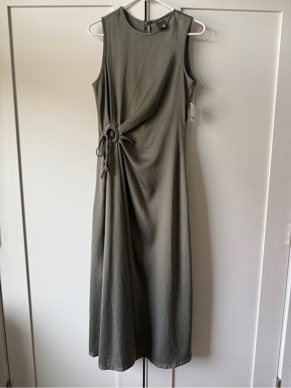 Maxi Dress with Side Ring Detail, Size 8 by Taylor